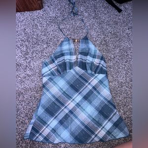 Vintage BCX halter beaded tie top